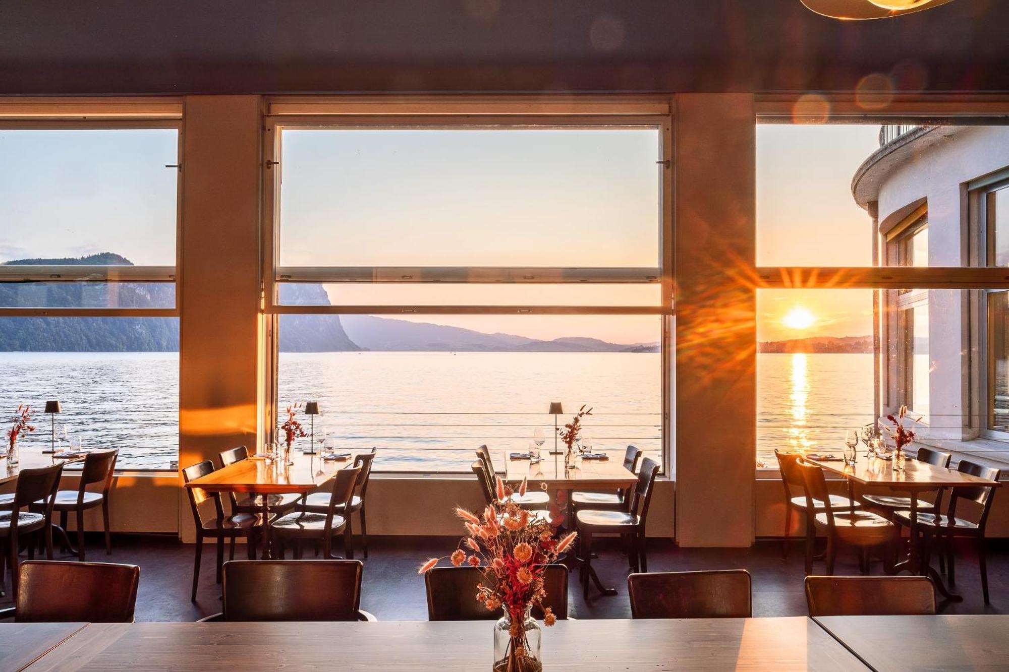 Hotel Terrasse Am See Vitznau Dış mekan fotoğraf